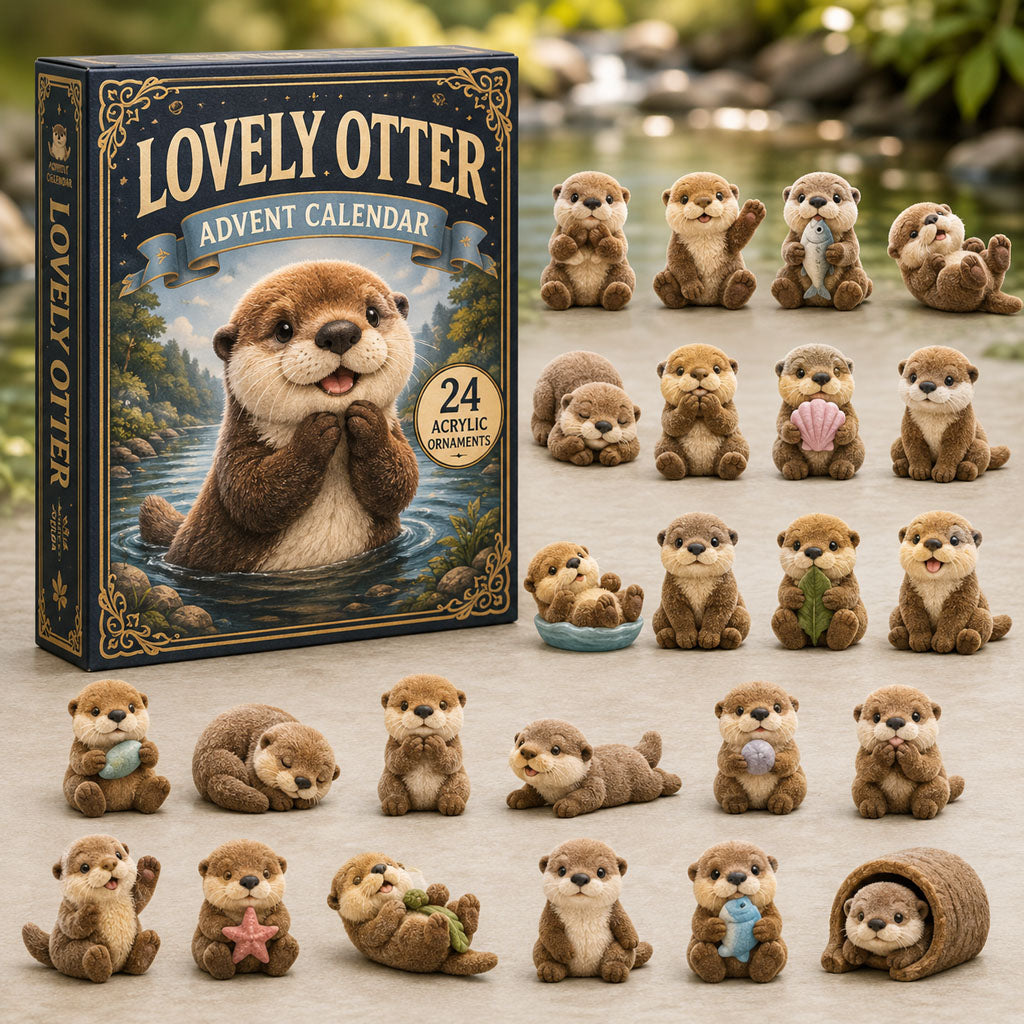 CHRISTMAS 50% OFF - 🦦Lovely Otter Advent Calendar 2026 - 24-Day Festive Countdown