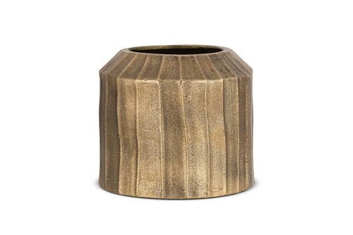 Nkuku Nabara Cast Aluminium Planter – Antique Brass