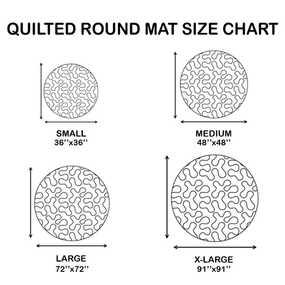 🔥 Limited time 55% OFF🎃3D Skeleton Vortex Quilted Round Halloween Rug