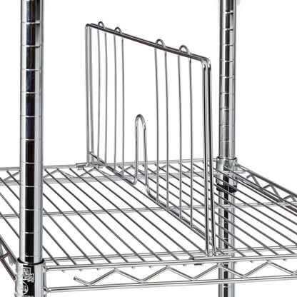 Chrome Rolling Closet with Garment Bar and Shelves