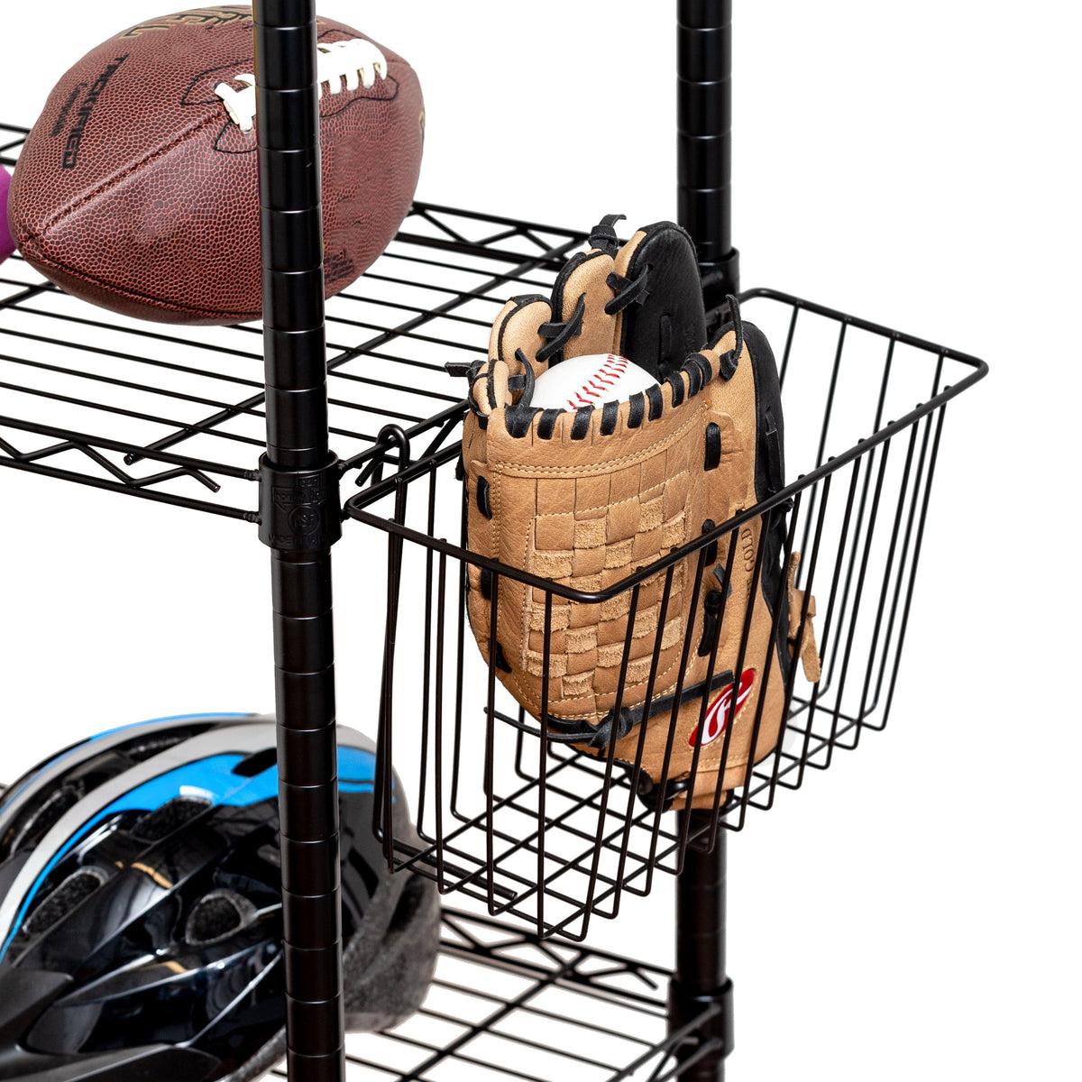 Black Wire Shelving Basket
