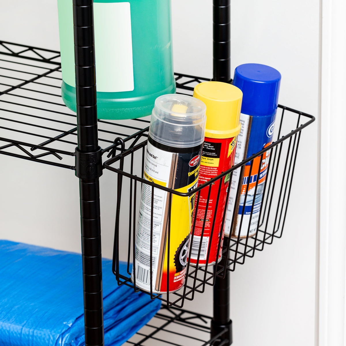 Black Wire Shelving Basket