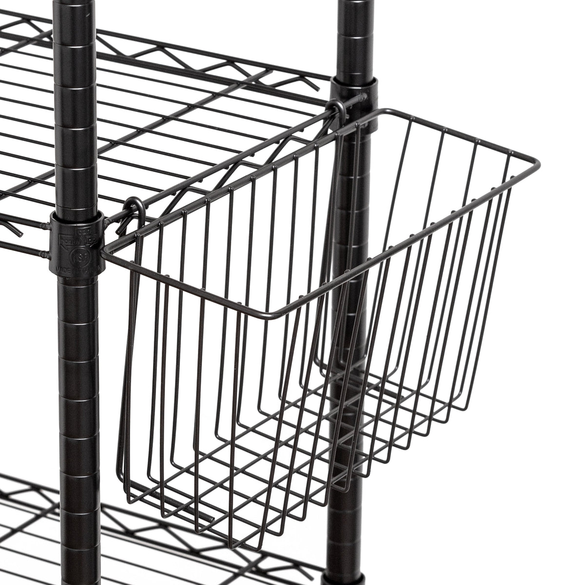 Black Wire Shelving Basket