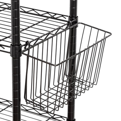 Black Wire Shelving Basket