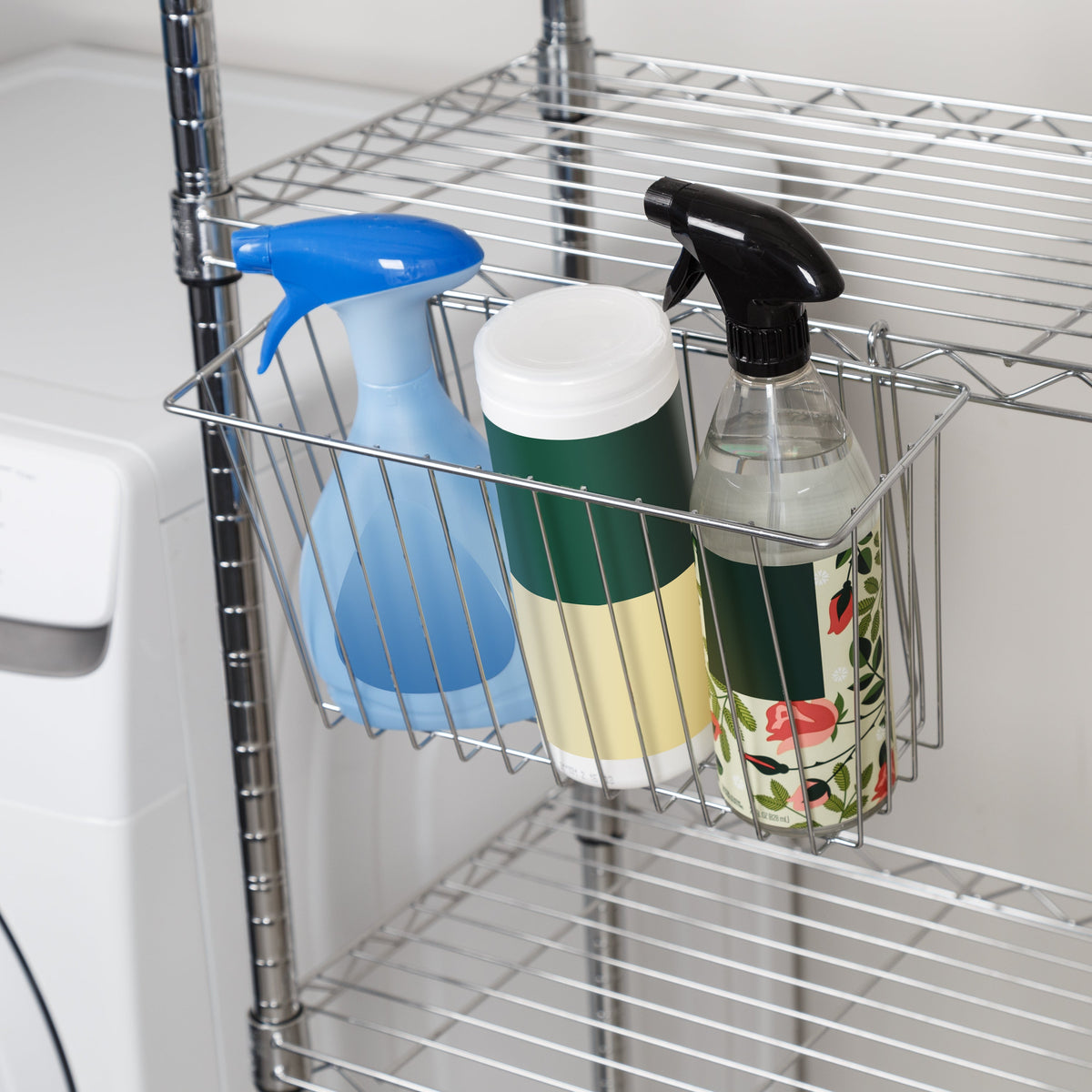 Chrome Wire Shelving Basket