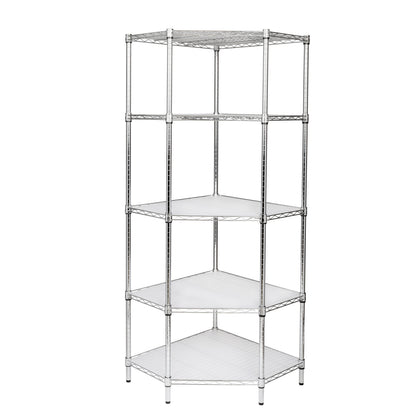 Chrome 5-Tier Corner Shelf