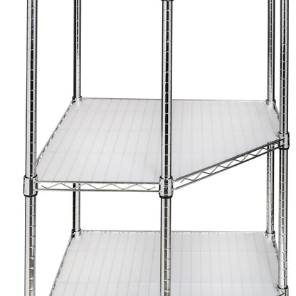 Chrome 5-Tier Corner Shelf