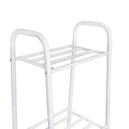 Matte White 5-Tier Metal Shelving Unit