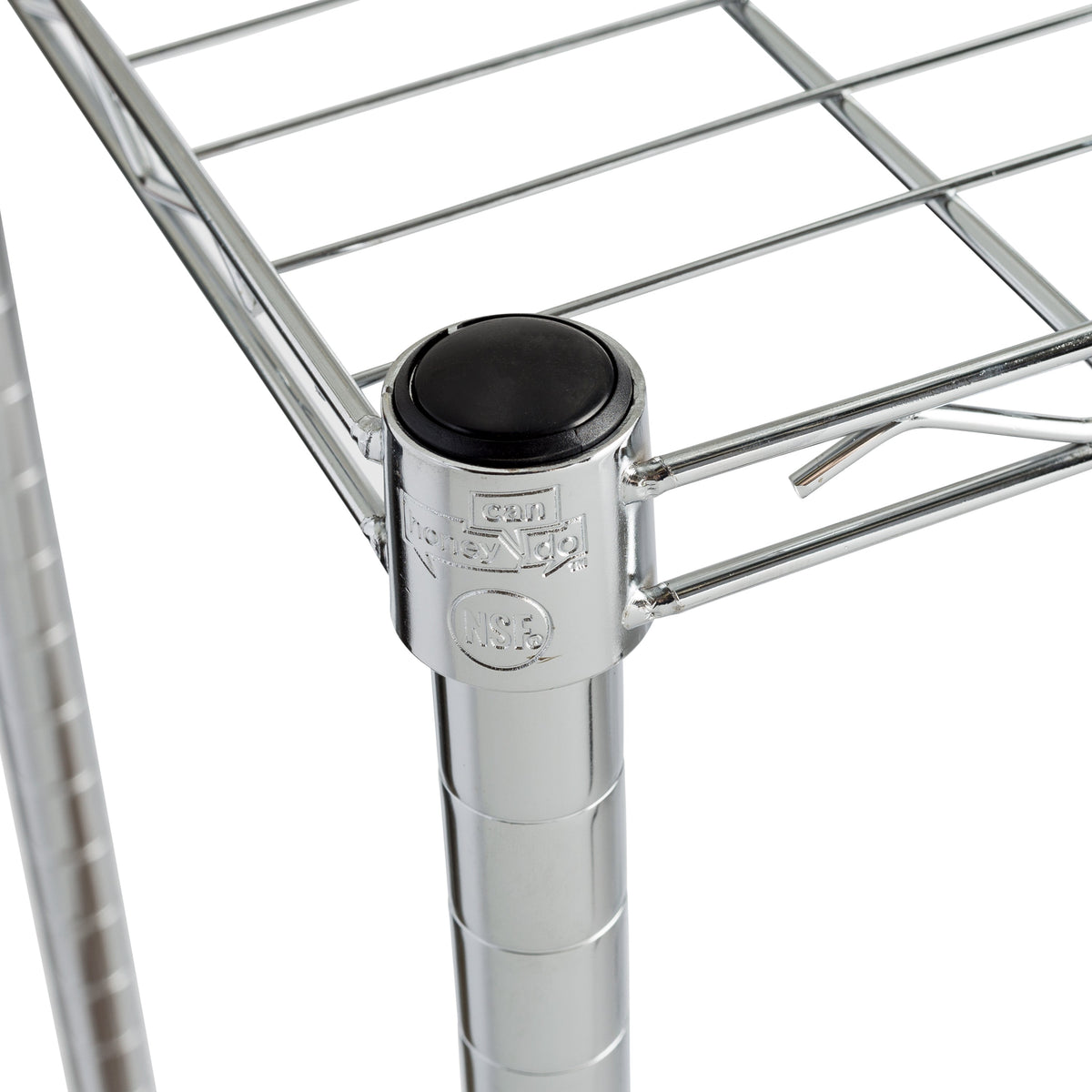 Chrome Small Wire Table with Basket