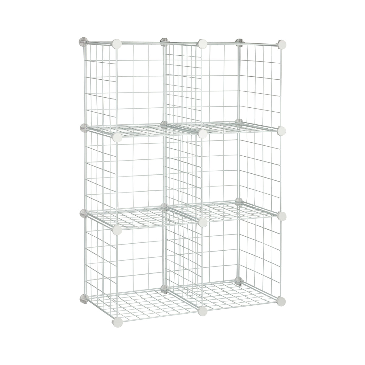 White 6-Cube Modular Storage Organizer