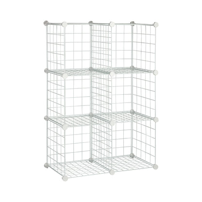 White 6-Cube Modular Storage Organizer