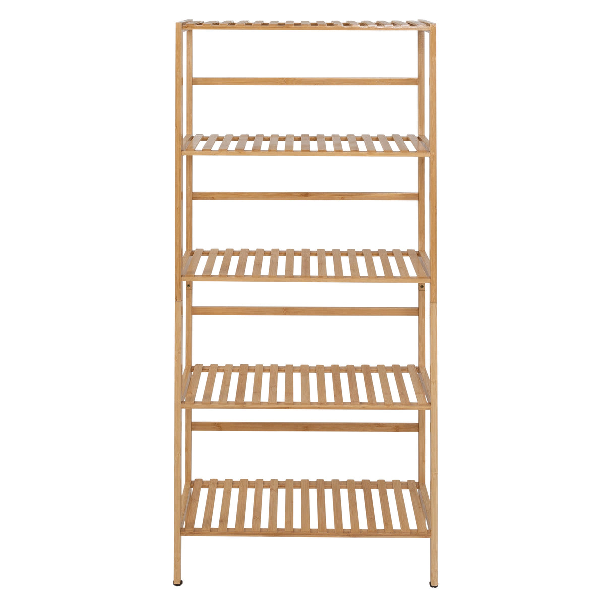 Natural 5-Tier Bamboo Bookshelf