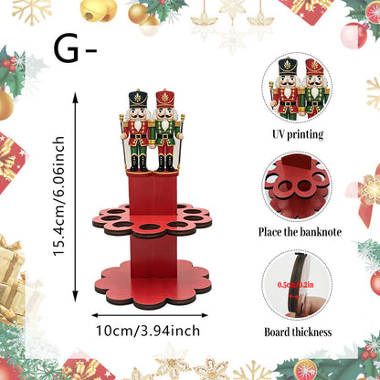 ✨Buy 3, Get 1 FREE 100% -Handmade in USA Christmas Tabletop Wooden Money Holder 🎁