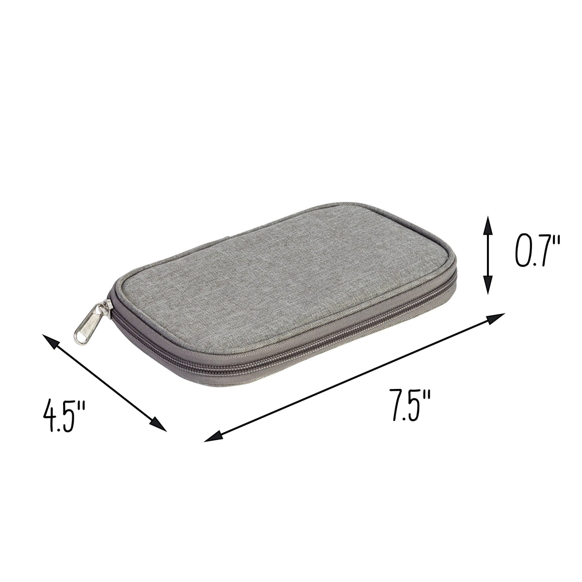 Gray Face Mask Storage Pouches (4-Pack)