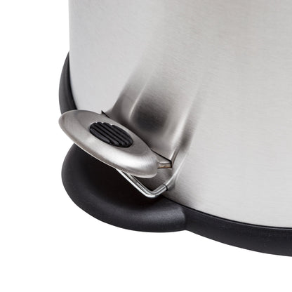Silver 5L Stainless Steel Oval Step Trash Can