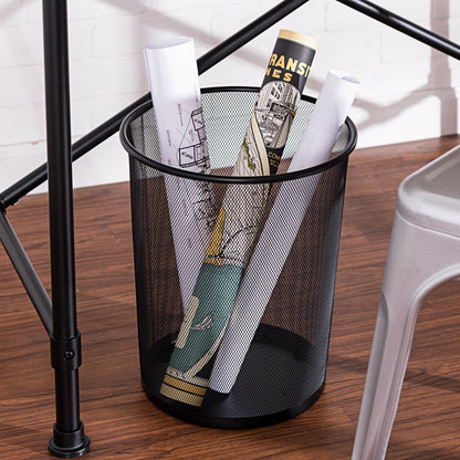 Black 18L Small Wire Mesh Trash Can