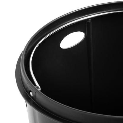 Silver 30L Stainless Steel Round Soft-Close Step Trash Can