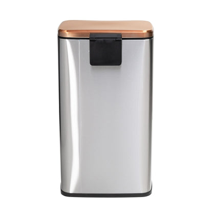 Rose Gold 30L and 5L Stainless Steel Step Trash Cans (Set of 2)