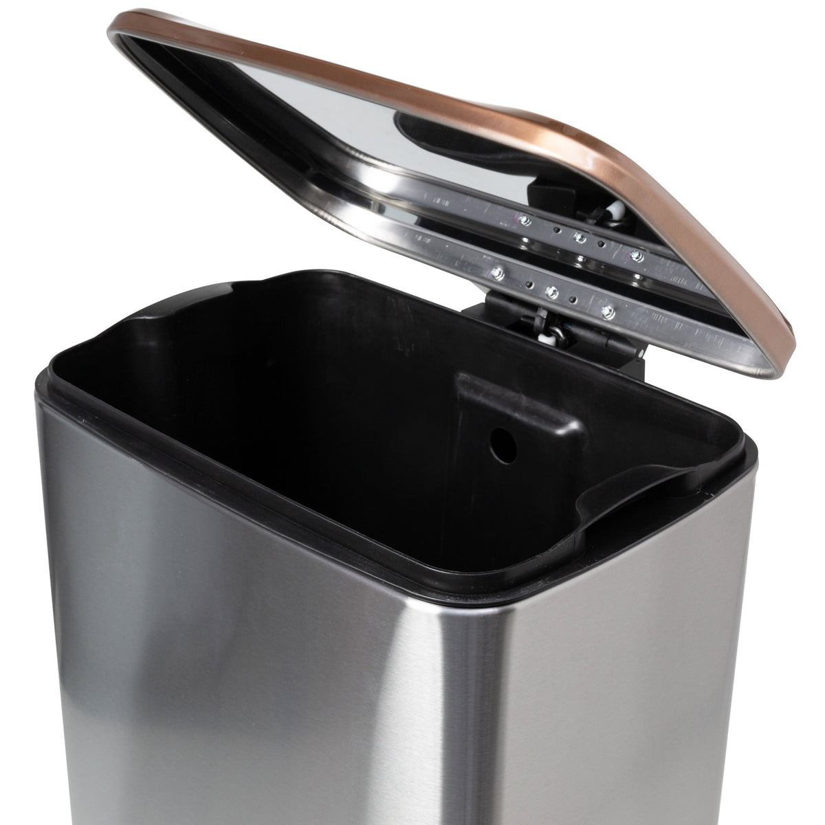Rose Gold 30L and 5L Stainless Steel Step Trash Cans (Set of 2)