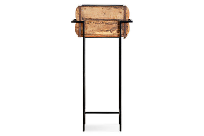 Nkuku Amazzi Indoor Planter Stand – Natural & Black