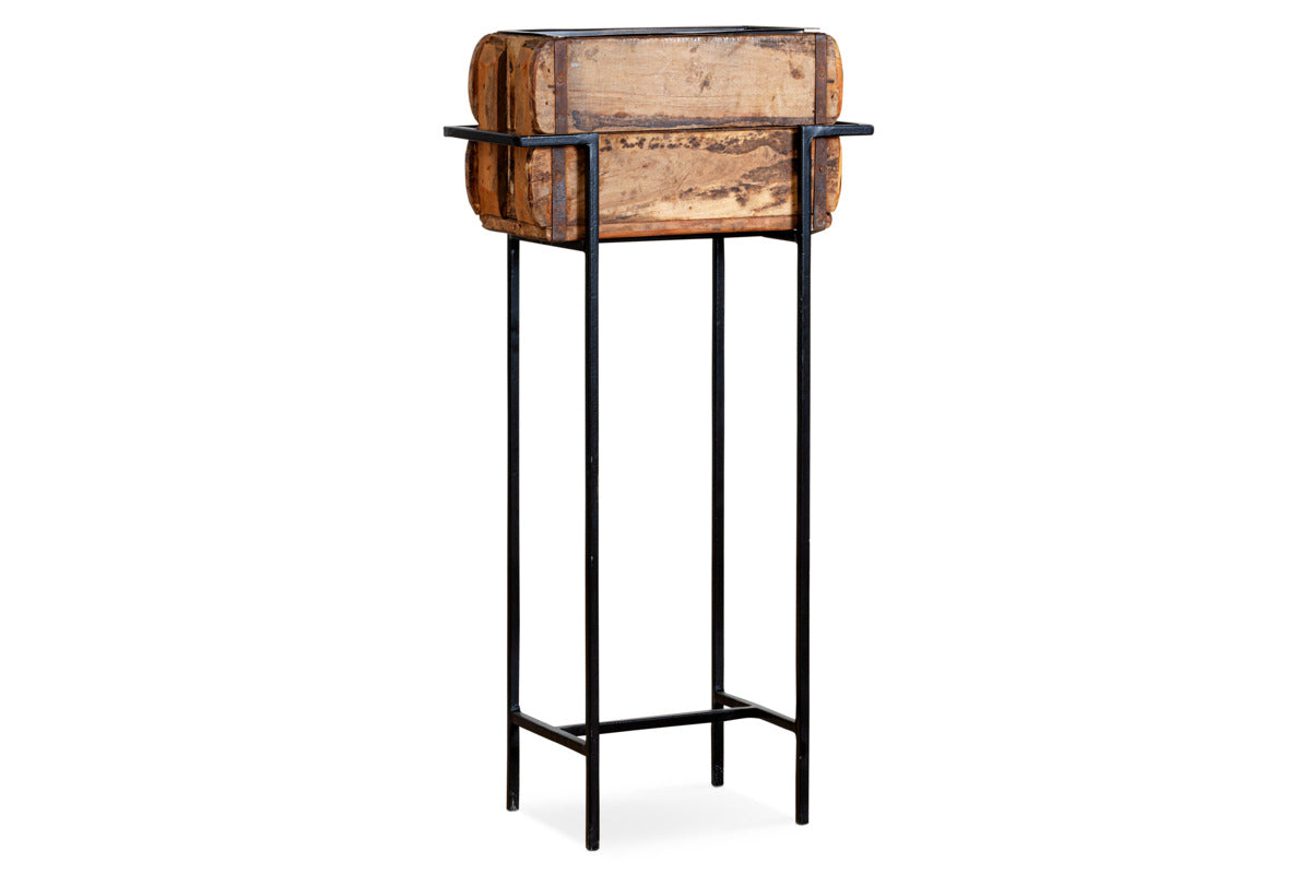 Nkuku Amazzi Indoor Planter Stand – Natural & Black