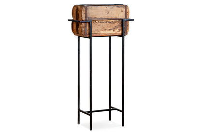 Nkuku Amazzi Indoor Planter Stand – Natural & Black