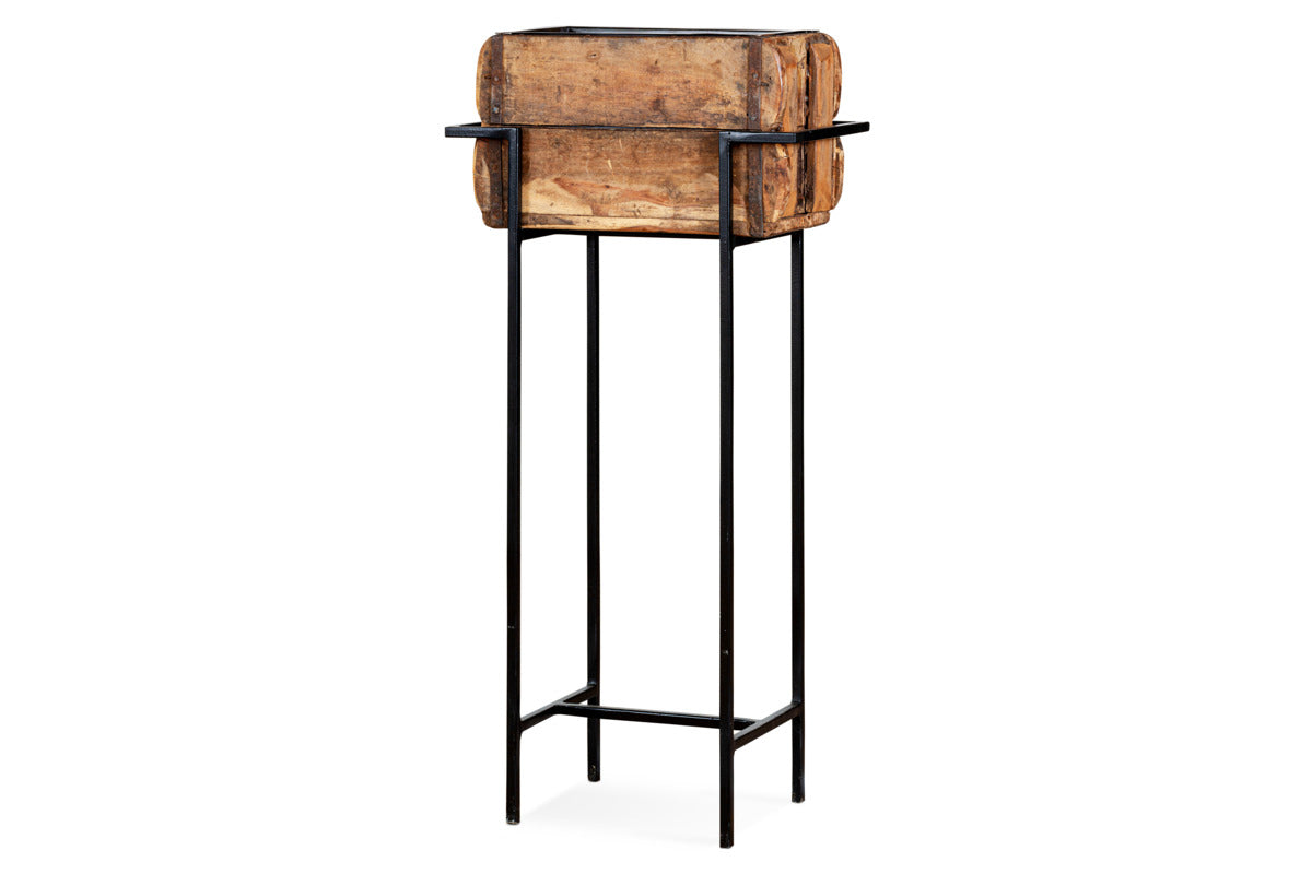 Nkuku Amazzi Indoor Planter Stand – Natural & Black