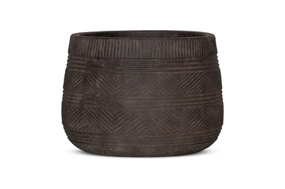 Nkuku Zadie Terracotta Planter – Grey – Large