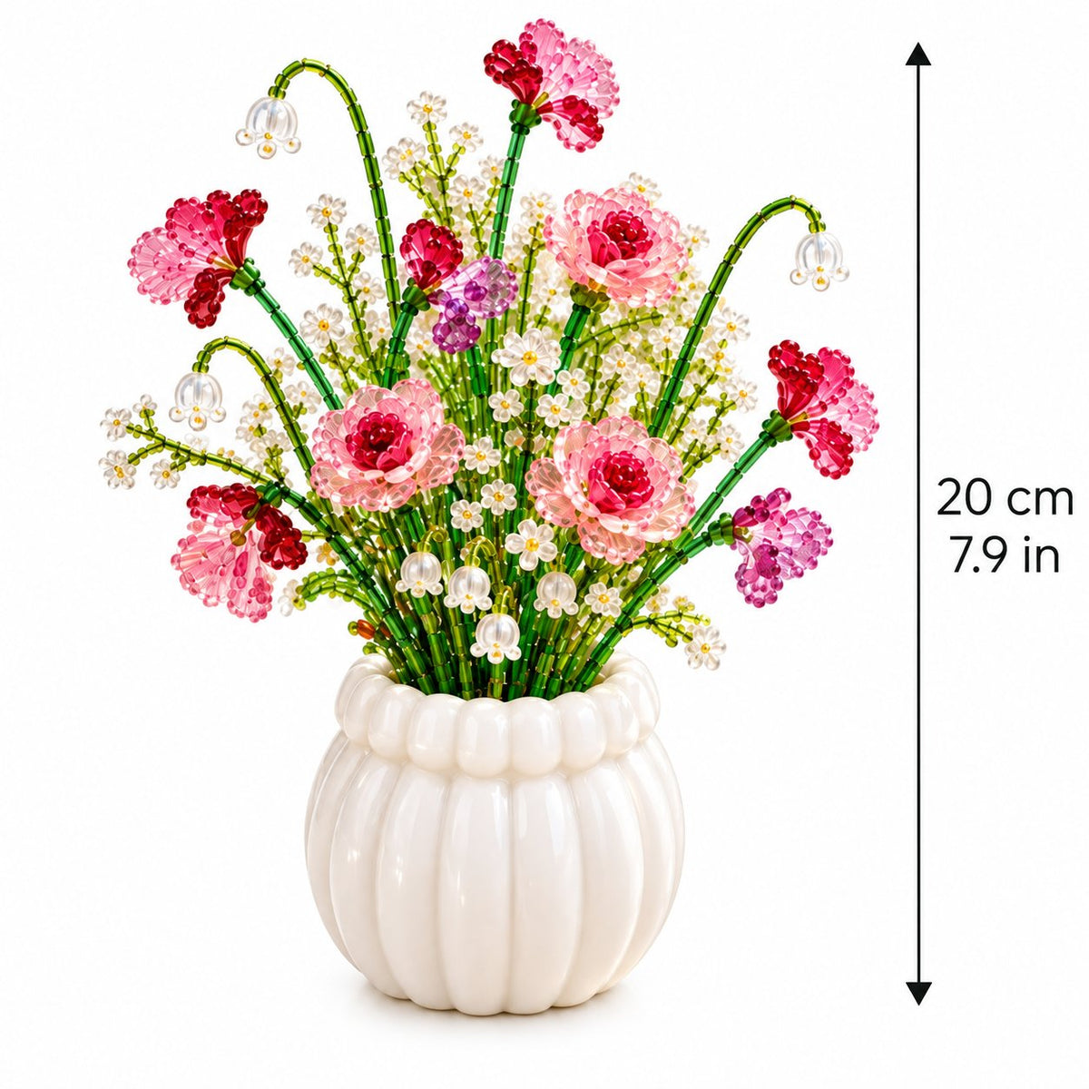 🧘Relaxing & Beginner-Friendly-Beaded Wildflower Bouquet Kit DIY🌷