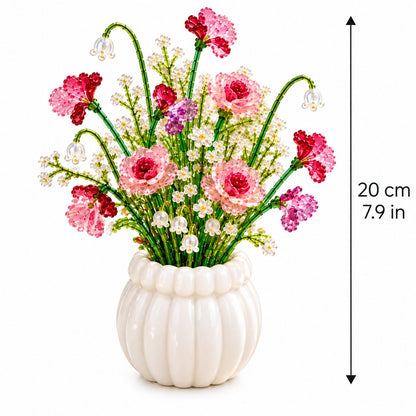 🧘Relaxing & Beginner-Friendly-Beaded Wildflower Bouquet Kit DIY🌷