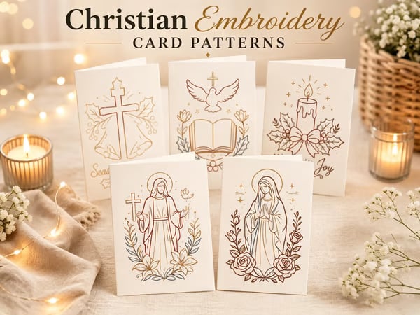 🌲 🪡 Christmas Hand Embroidery Card DIY Kit | Stitch Your Way Into the Christmas Spirit ✨ 🎁
