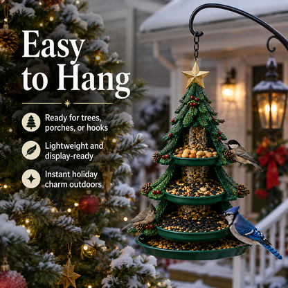 🎄 Christmas Bird Feeder  – Festive Hanging Garden Feeders for Wild Birds
