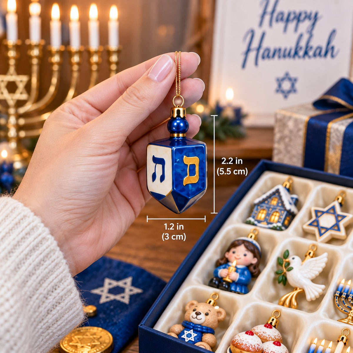 🕎 24 Little Ornament of Hanukkah Magic