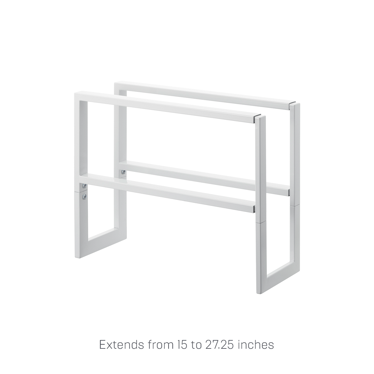 Two-Tier Expandable Shoe Rack (11.8" H)  - Steel