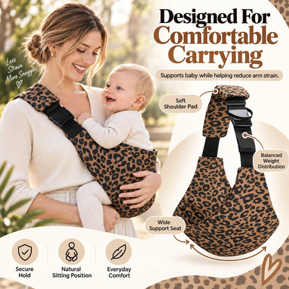 🐆Leopard Print Lightweight Baby Crossbody Carrier