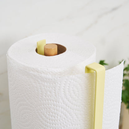 Paper Towel Holder - Steel + Wood