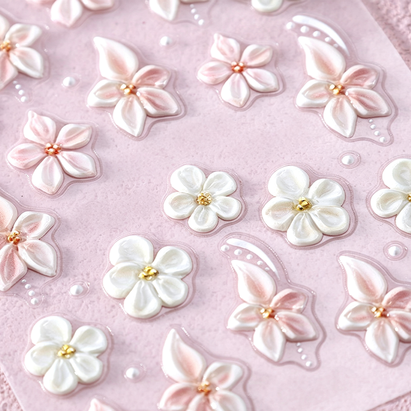 📢📢Buy 1 Get 1 Free !! ⏰5D Floral Nail Stickers