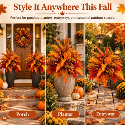 🍁Fall Floral Planter & Urn Arrangement