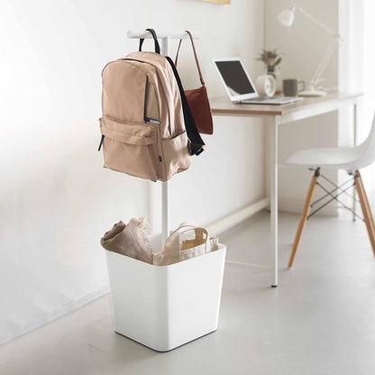 Backpack Stand With Cubby - Steel