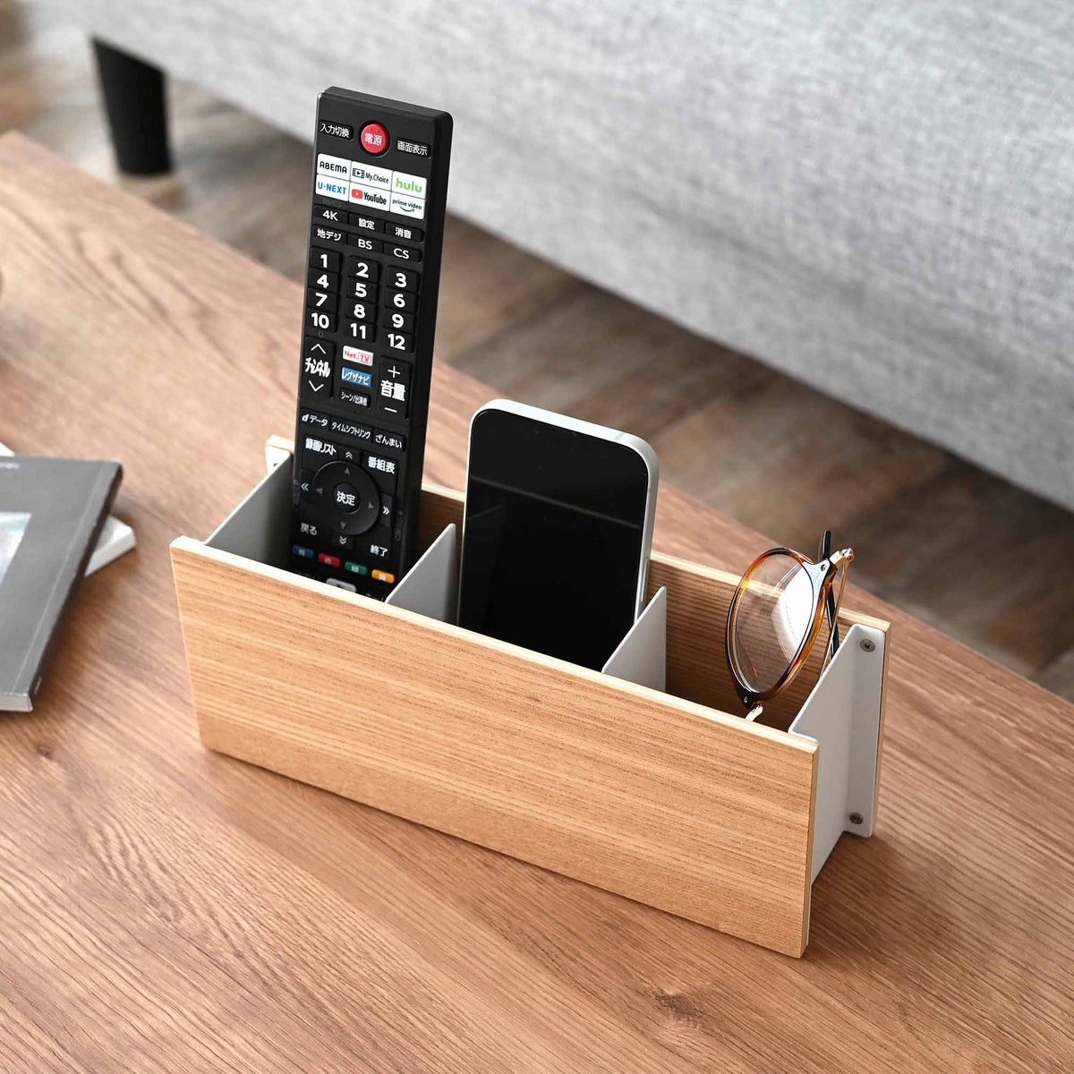 Desk Organizer - Steel + Wood