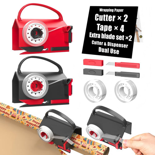 🔥HOT SALE 49% OFF - Wrapping Paper Cutter & Tape Dispenser