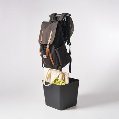 Backpack Stand With Cubby - Steel