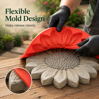 💥 LAST DAY 55% OFF - 🌻 Reusable Sunflower Stepping Stone Mold