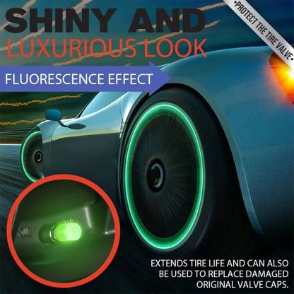 🔥LAST DAY 49% OFF🚗Glow-in-the-Dark Tire Valve Caps – Durable, Tool-Free, Fits Most Vehicles