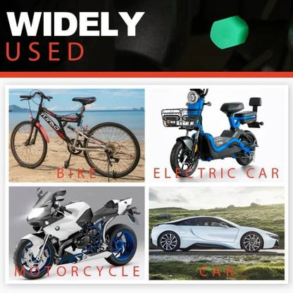 🔥LAST DAY 49% OFF🚗Glow-in-the-Dark Tire Valve Caps – Durable, Tool-Free, Fits Most Vehicles