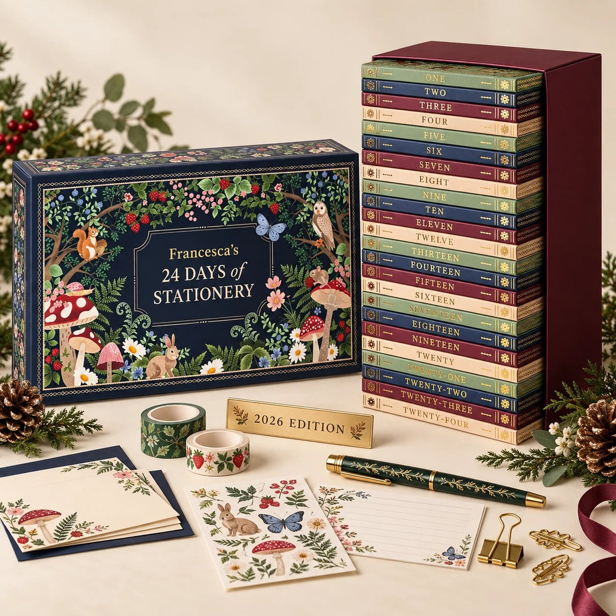 🔥 Last Day 49% OFF🔥2026 Advent Calendar – Christmas Gift Set with Stationery