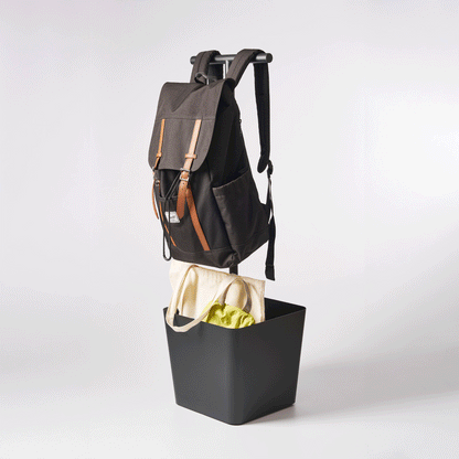 Backpack Stand With Cubby - Steel