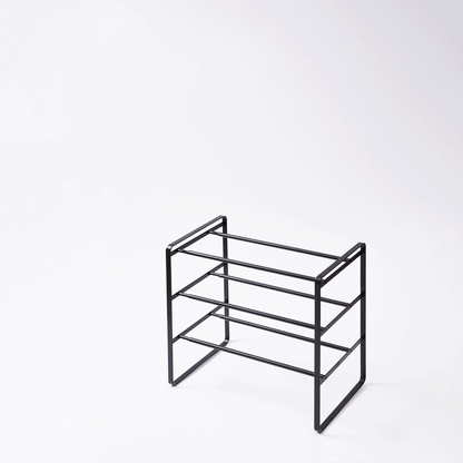Three-Tier Expandable Shoe Rack (18" H)  - Steel