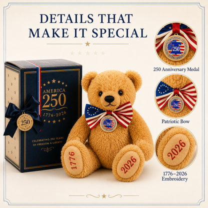 🔥Flash Sale 60% OFF-America 250 Commemorative Teddy Bear