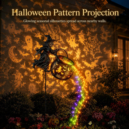 🔥 Last Day 57% OFF ❤️ Halloween Witch Cauldron Garden Light